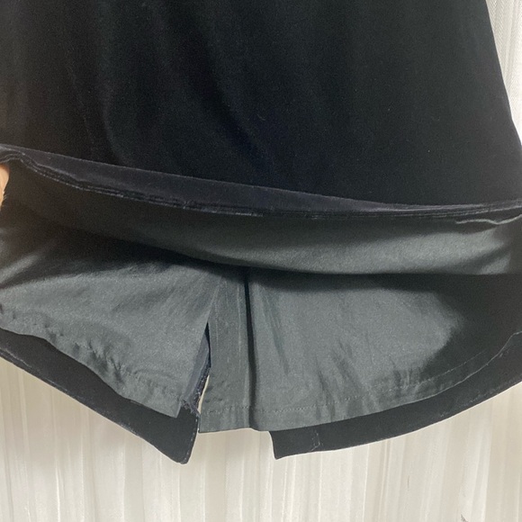 Hand crafted velour/silk black pencil skirt! Quiet Luxury! Holiday party! Size S - Picture 5 of 7